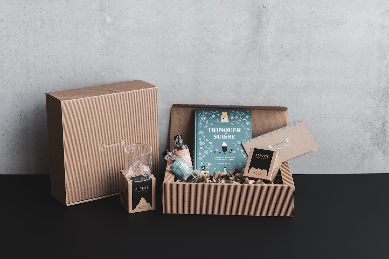 Coffret cadeau personnalisé kraft